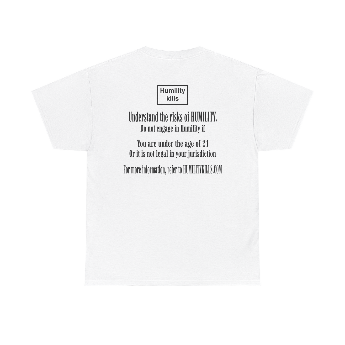 UNDERSTAND THE RISKS TEE WHITE