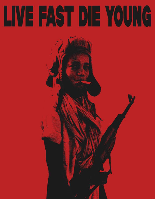 LIVE FAST DIE YOUNG POSTER RED
