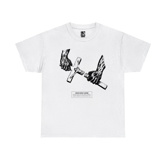 GENERAL WARNING TEE WHITE