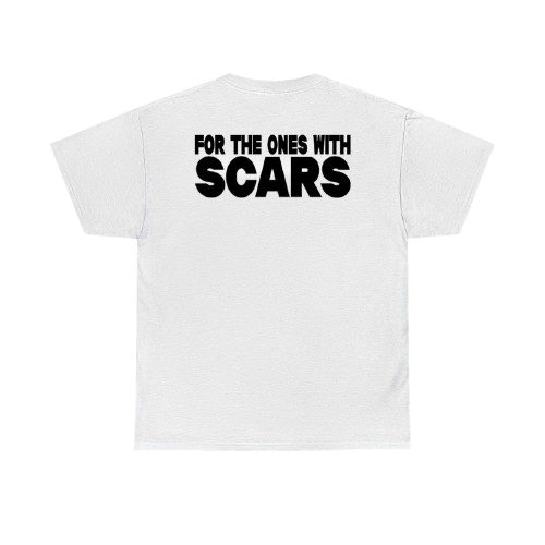 SCARRED FOR LIFE TEE WHITE